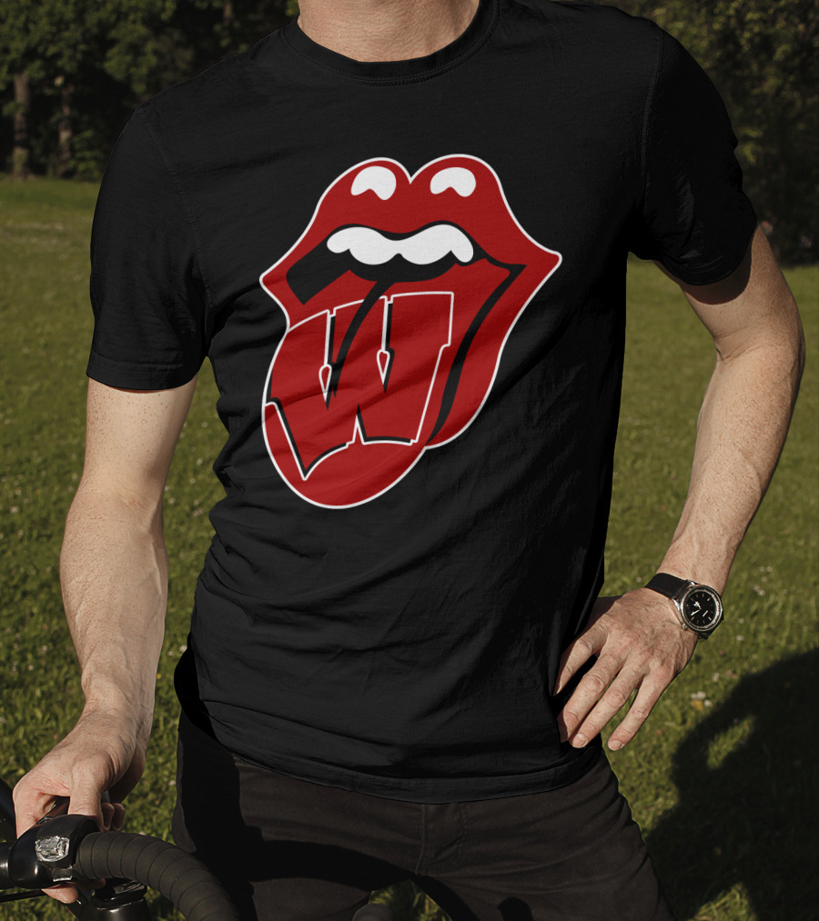 Wisconsin Badgers Rolling Stones T-Shirt