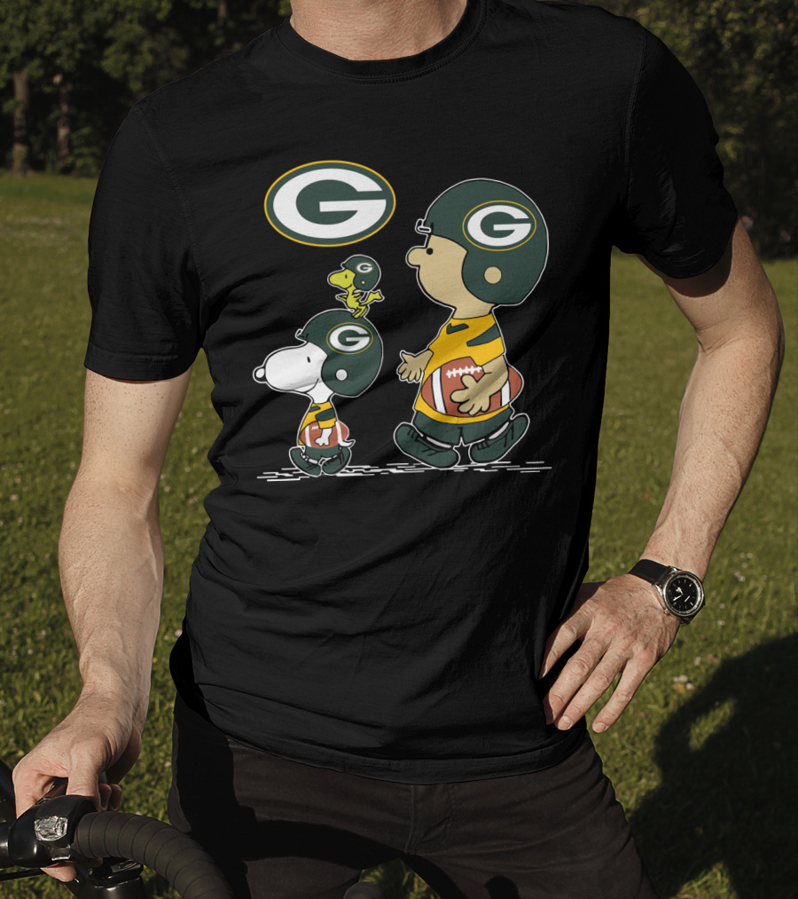 Christmas Peanuts Cute Football Green Bay Packers T-Shirt