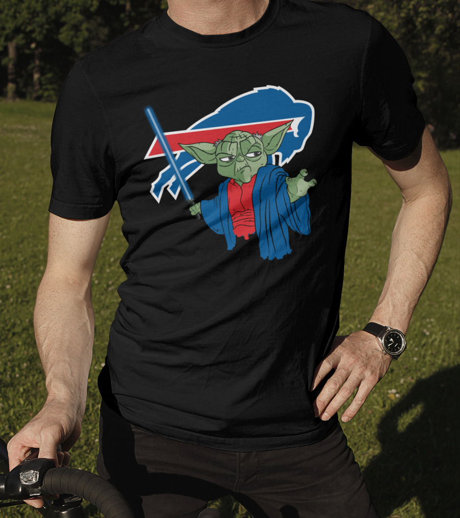 Buffalo Bills Yoda Jedi Fan Crossover T-Shirt