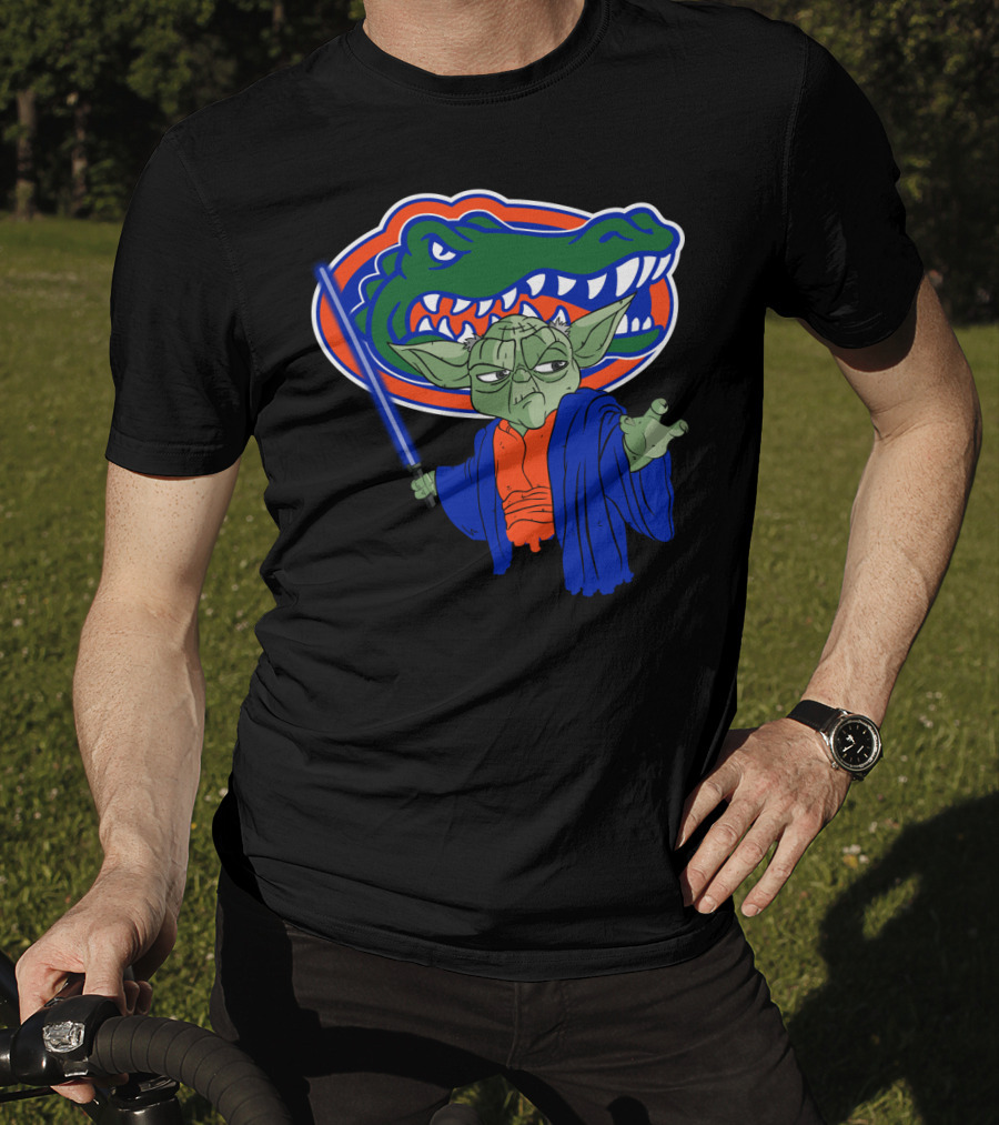 Gators Yoda Lightsaber Florida Alligator Icon Mashup T-Shirt