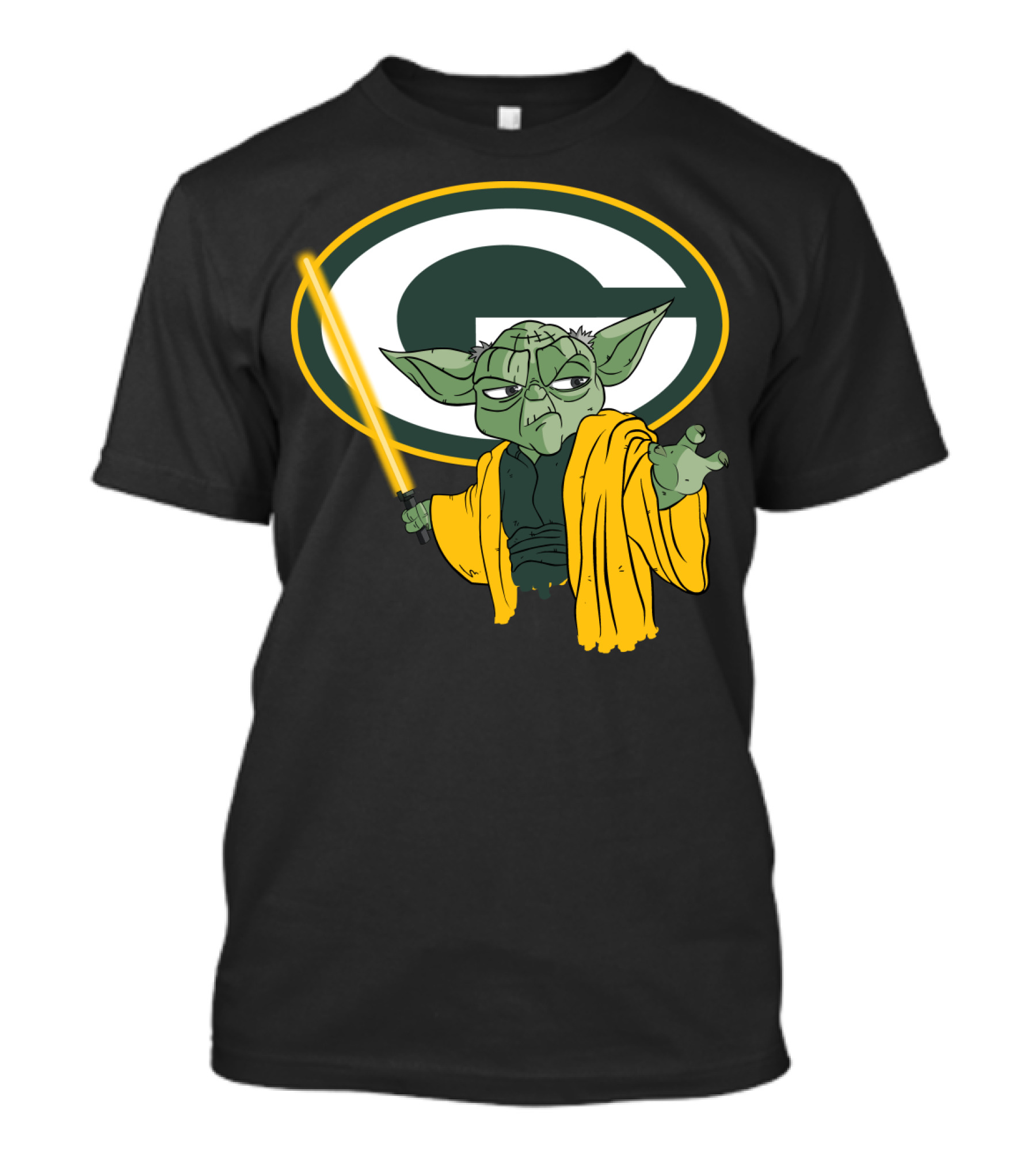 Packers Yoda Green Bay Football Star Wars Mashup T-Shirt