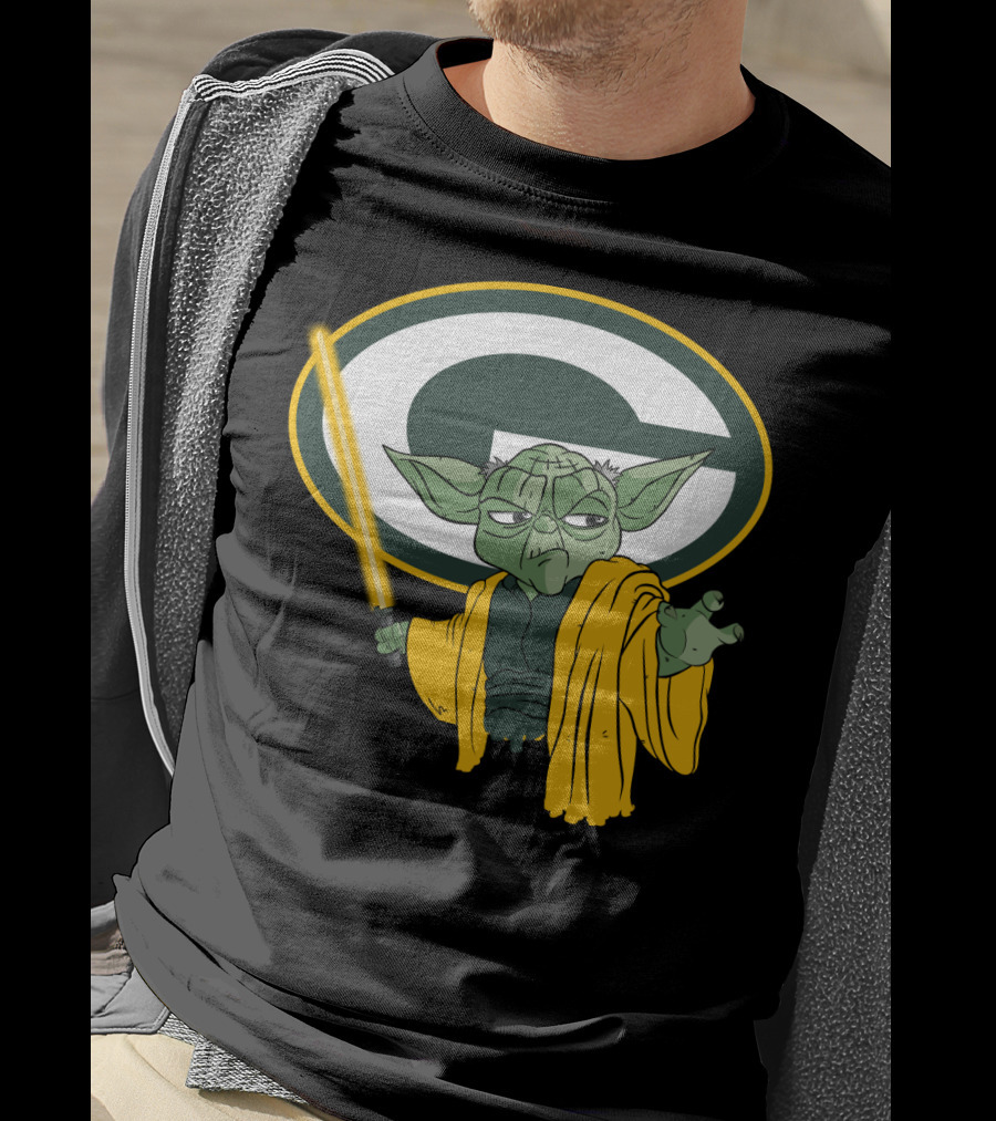 Packers Yoda Green Bay Football Star Wars Mashup T-Shirt