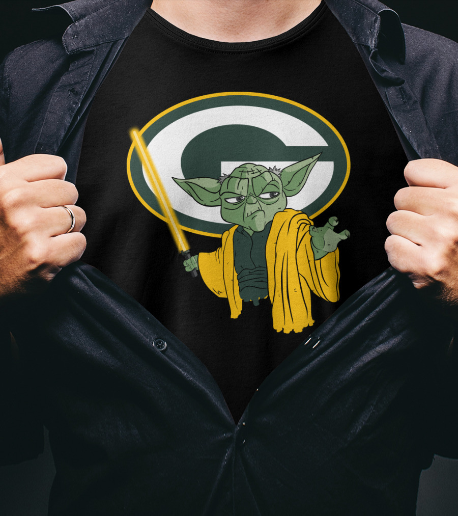 Packers Yoda Green Bay Football Star Wars Mashup T-Shirt