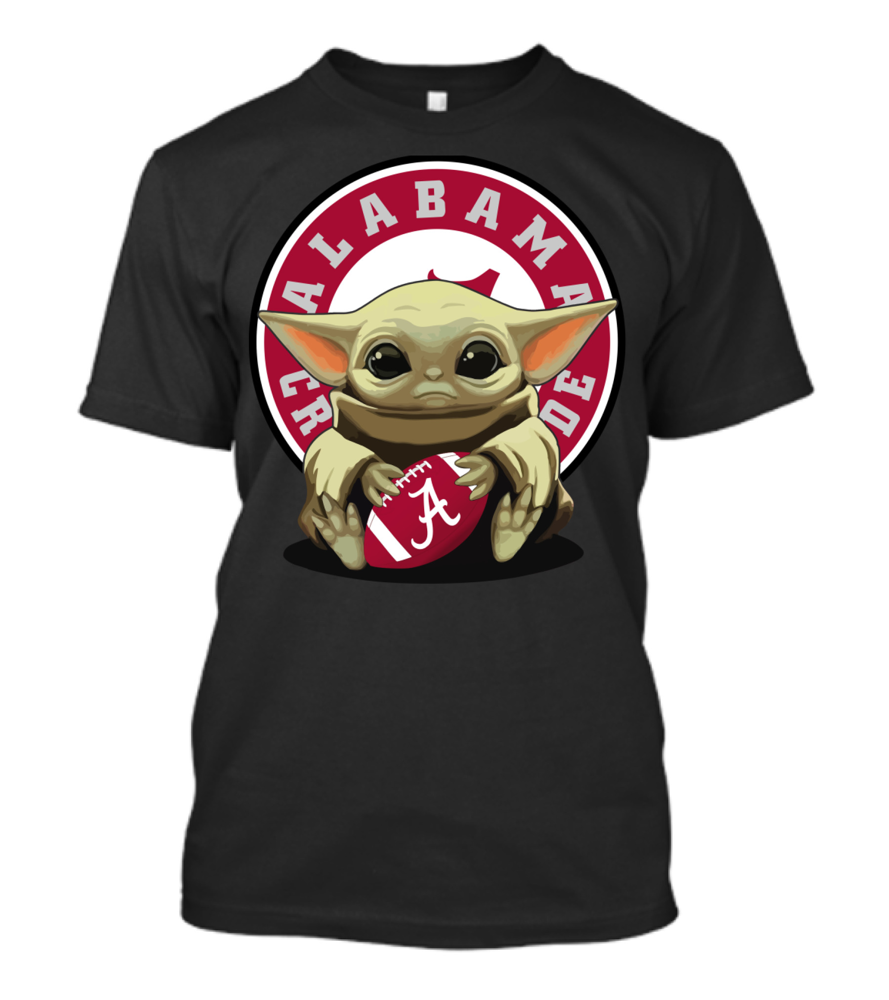 Alabama Crimson Tide Yoda Baby Football T-Shirt