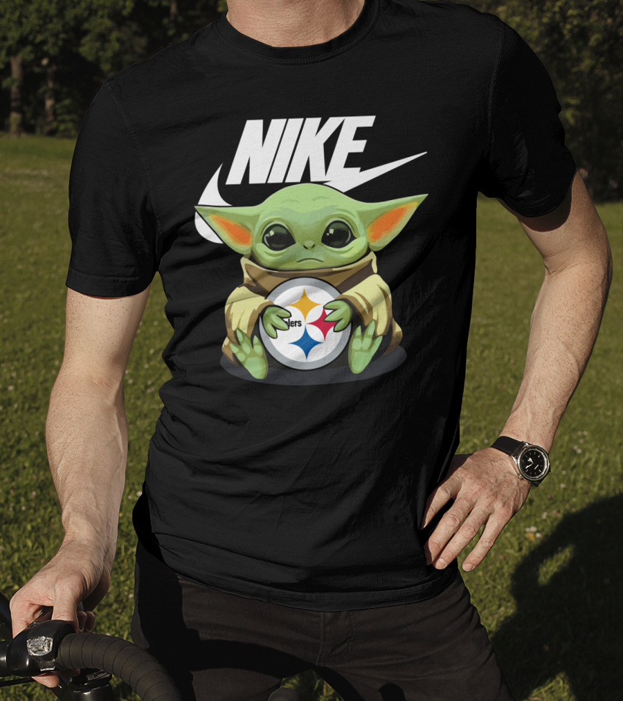 Nike Baby Yoda Steelers T-Shirt