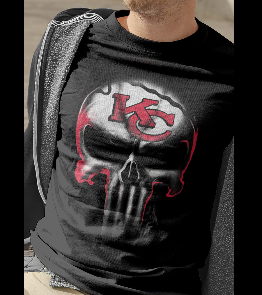 Kc Punisher Skull Chiefs T-Shirt