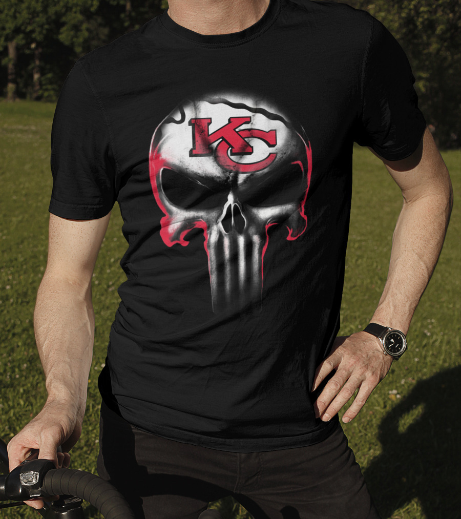Kc Punisher Skull Chiefs T-Shirt