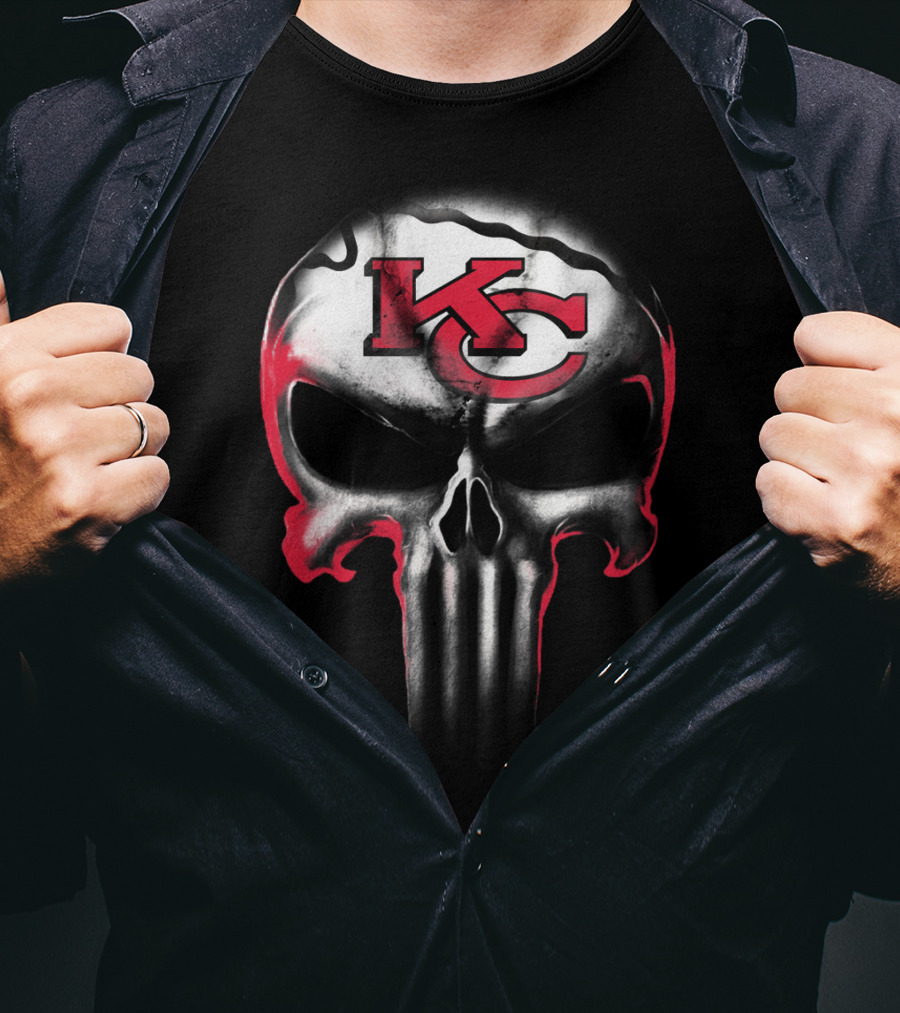 Kc Punisher Skull Chiefs T-Shirt