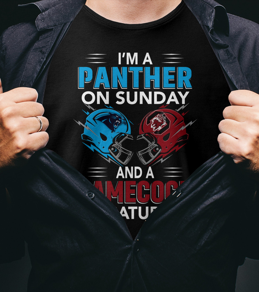 I'm A Panther On Sunday And A Gamecock On Saturday T-Shirt