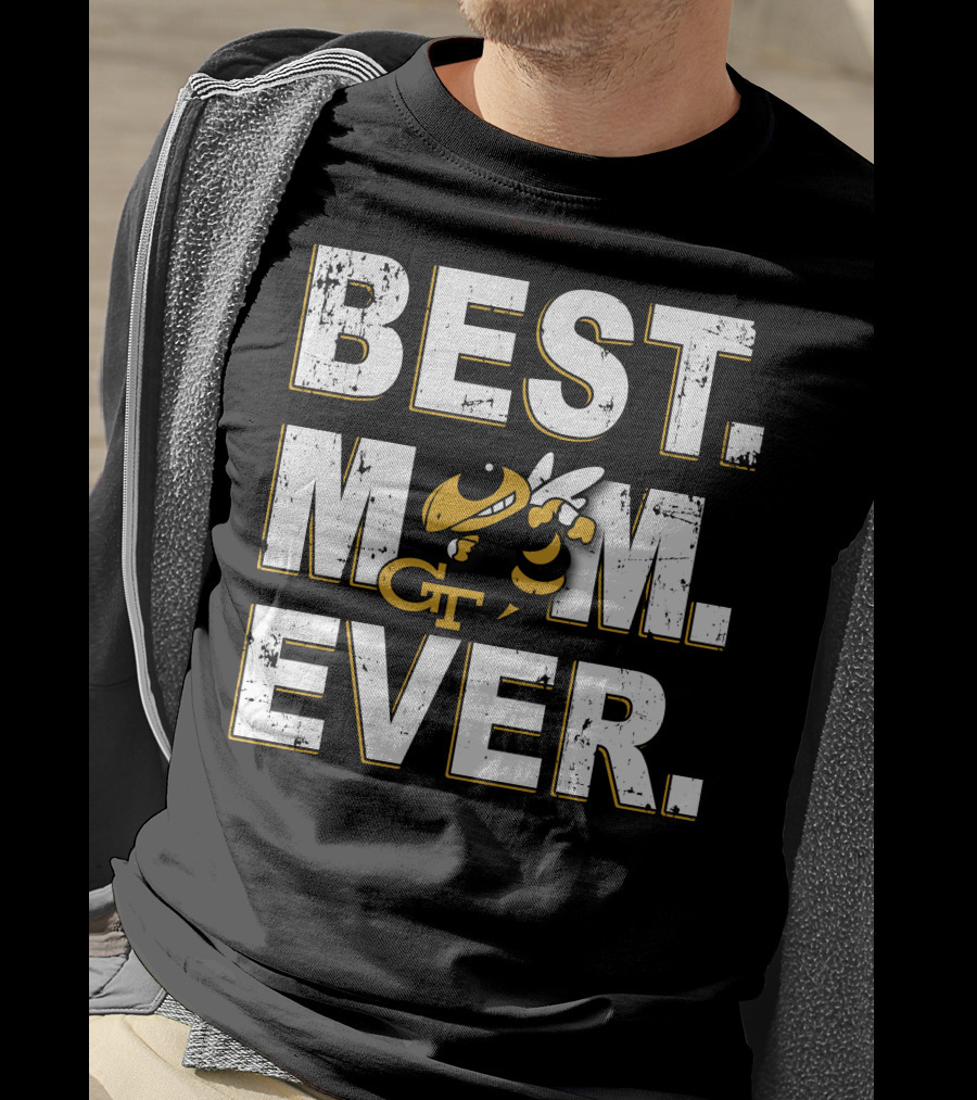 Best Mom Ever Georgia Tech Yellow Jackets Gt T-Shirt