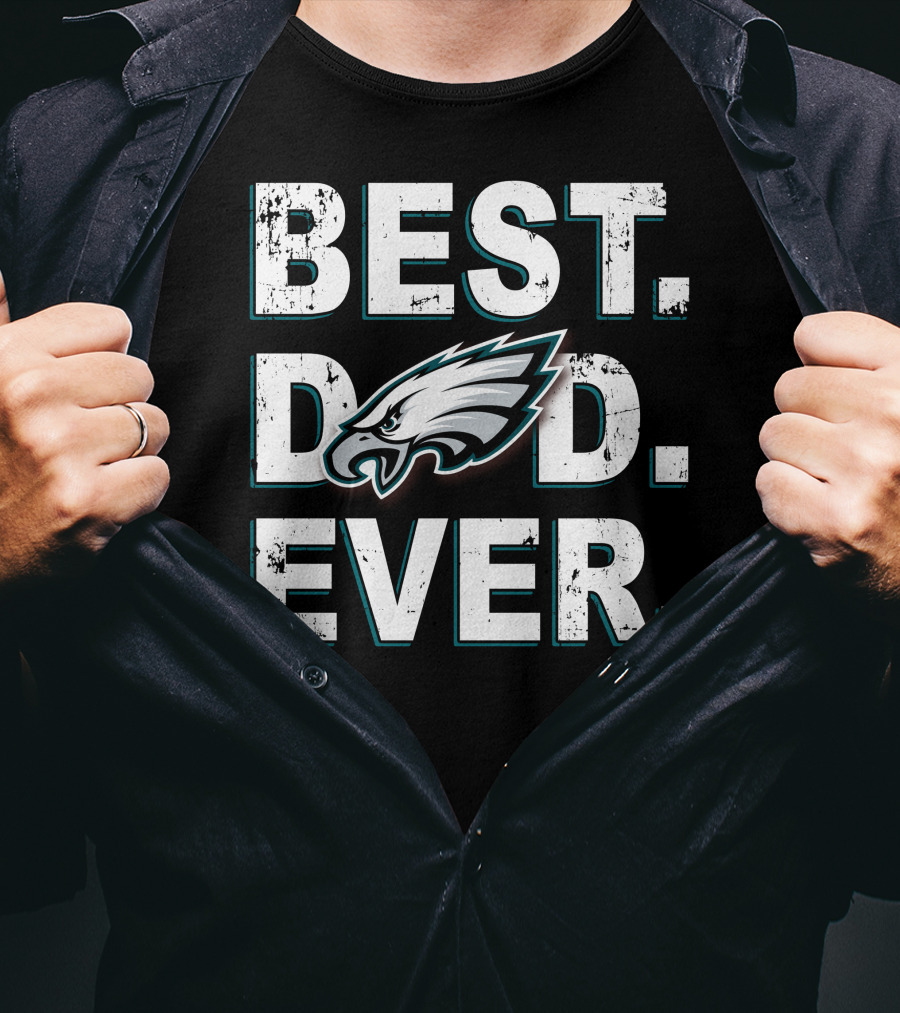 Best Dad Ever Philadelphia Football Team T-Shirt