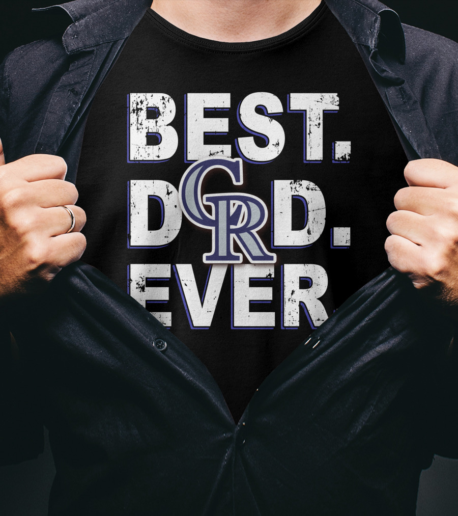 Colorado Rockies Best Dad Ever T-Shirt