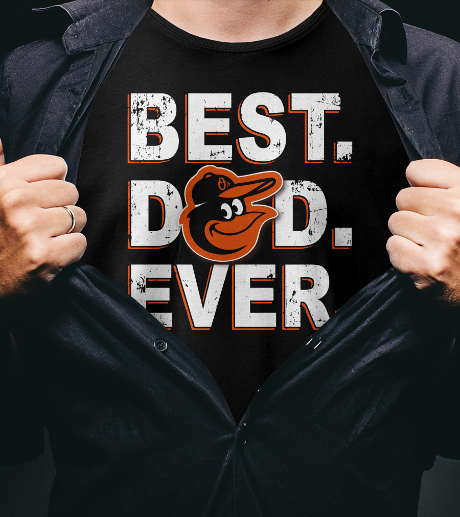 Best Dad Ever Orioles Bird T-Shirt