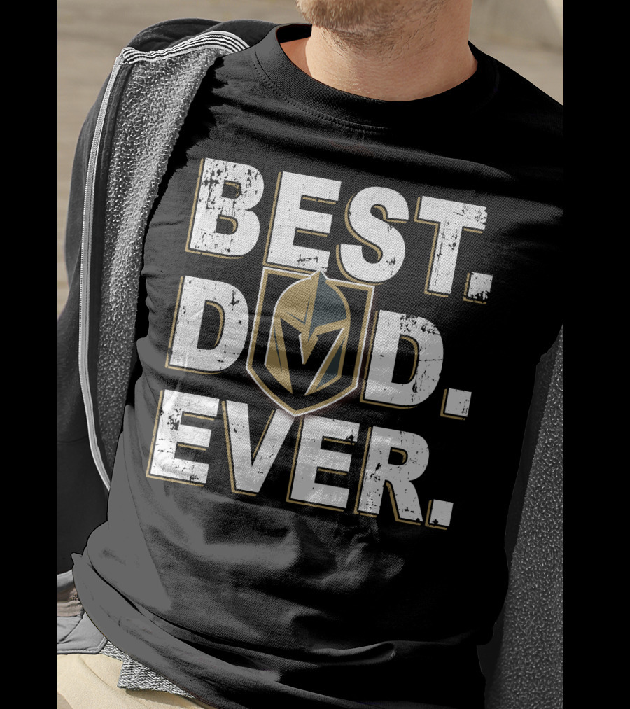 Best Dad Ever Golden Knights Inspired T-Shirt