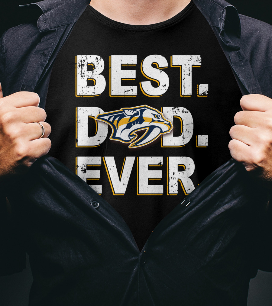 Best Dad Ever Nashville Predators T-Shirt