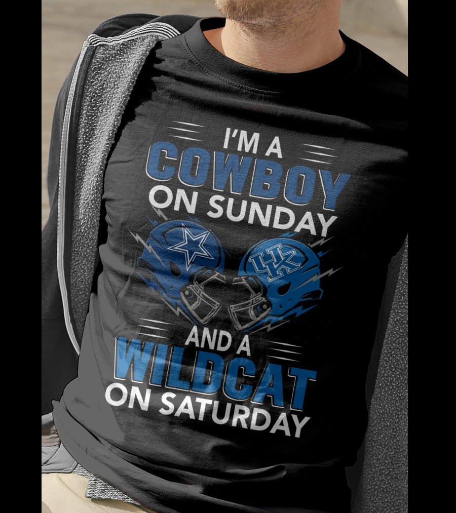 I'm A Cowboy On Sunday And A Wildcat On Saturday T-Shirt