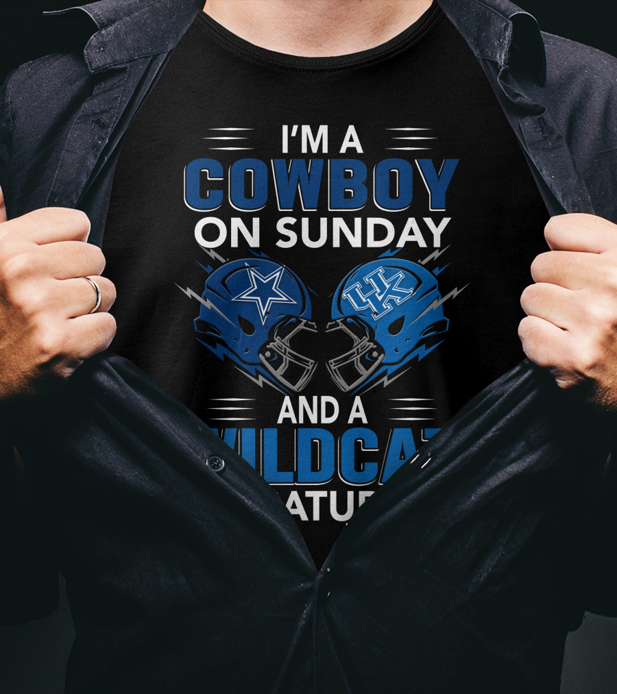 I'm A Cowboy On Sunday And A Wildcat On Saturday T-Shirt