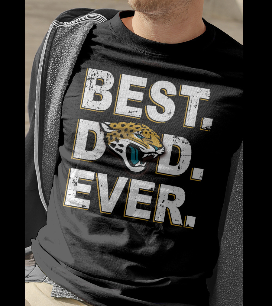 Best Dad Ever Jaguars Fan T-Shirt