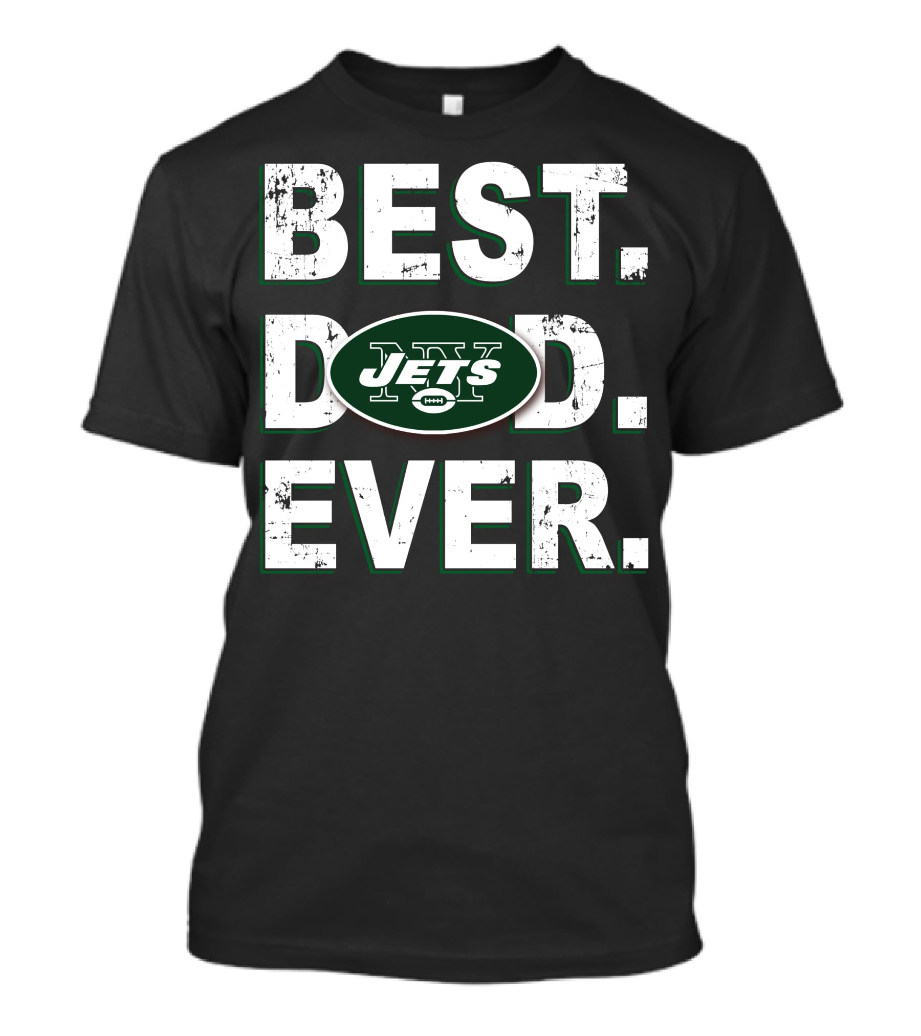 Best Dad Ever Jets Football T-Shirt