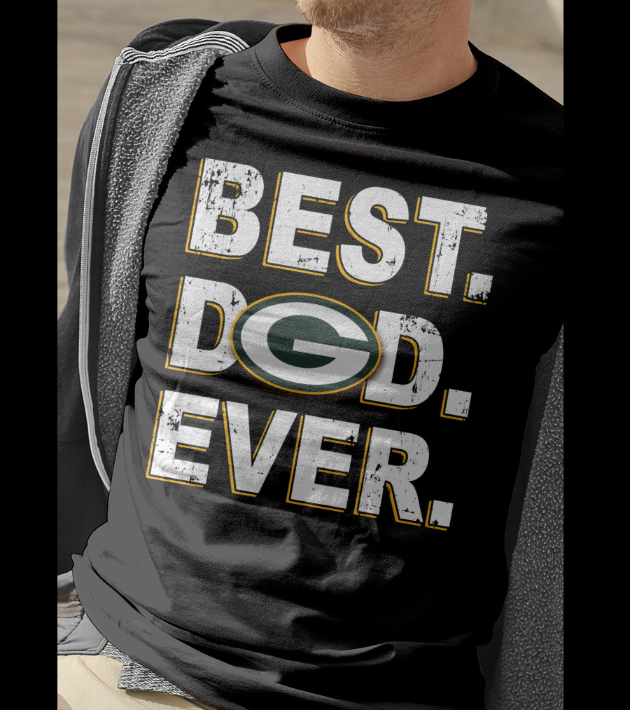 Best Dad Ever Green Bay Packers T-Shirt