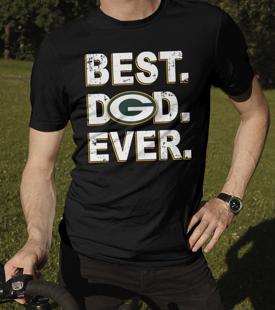 Best Dad Ever Green Bay Packers T-Shirt