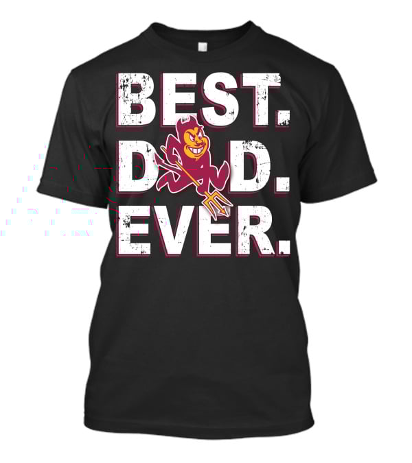 Best Dad Ever Asu Sparky Sun Devil T-Shirt