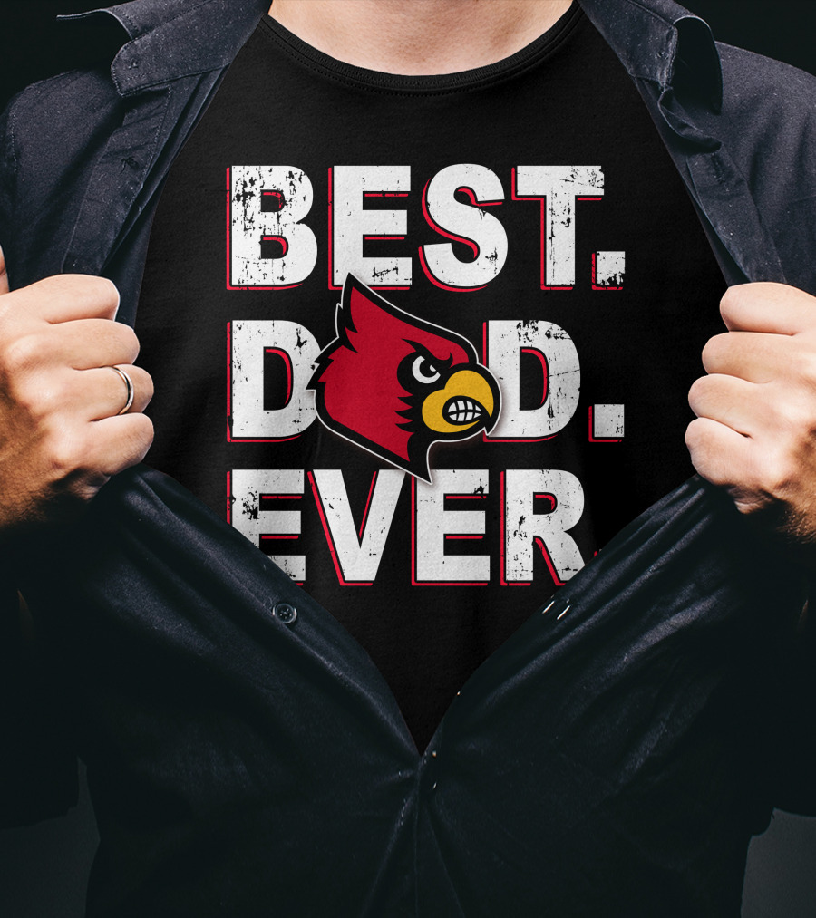 Best Dad Ever Cardinal Bird T-Shirt