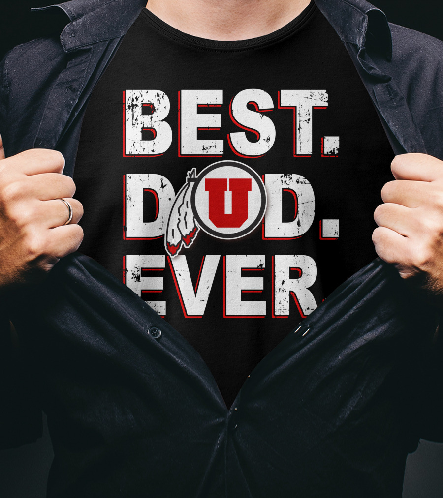 Best Dad Ever Utah Utes T-Shirt