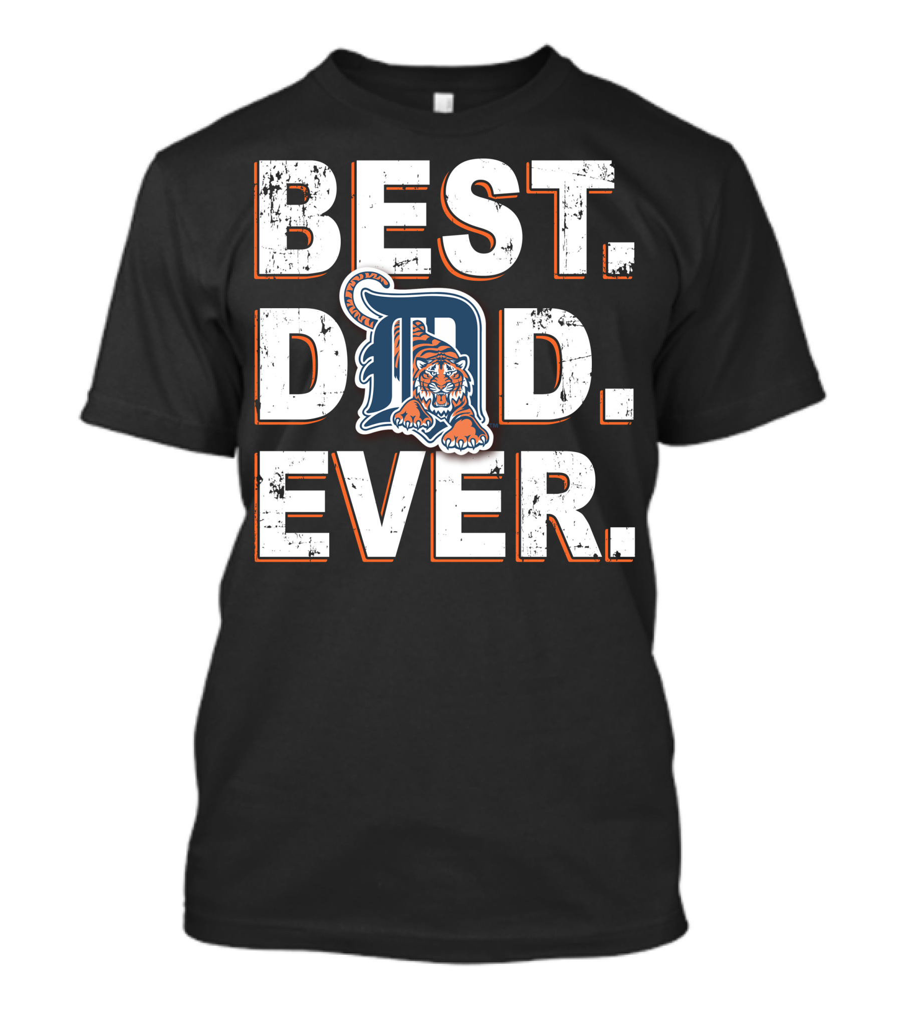 Best Dad Ever Detroit Tigers T-Shirt