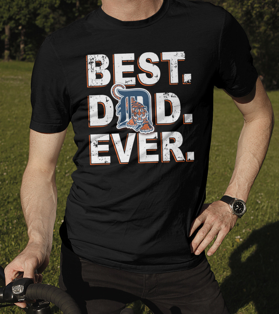 Best Dad Ever Detroit Tigers T-Shirt