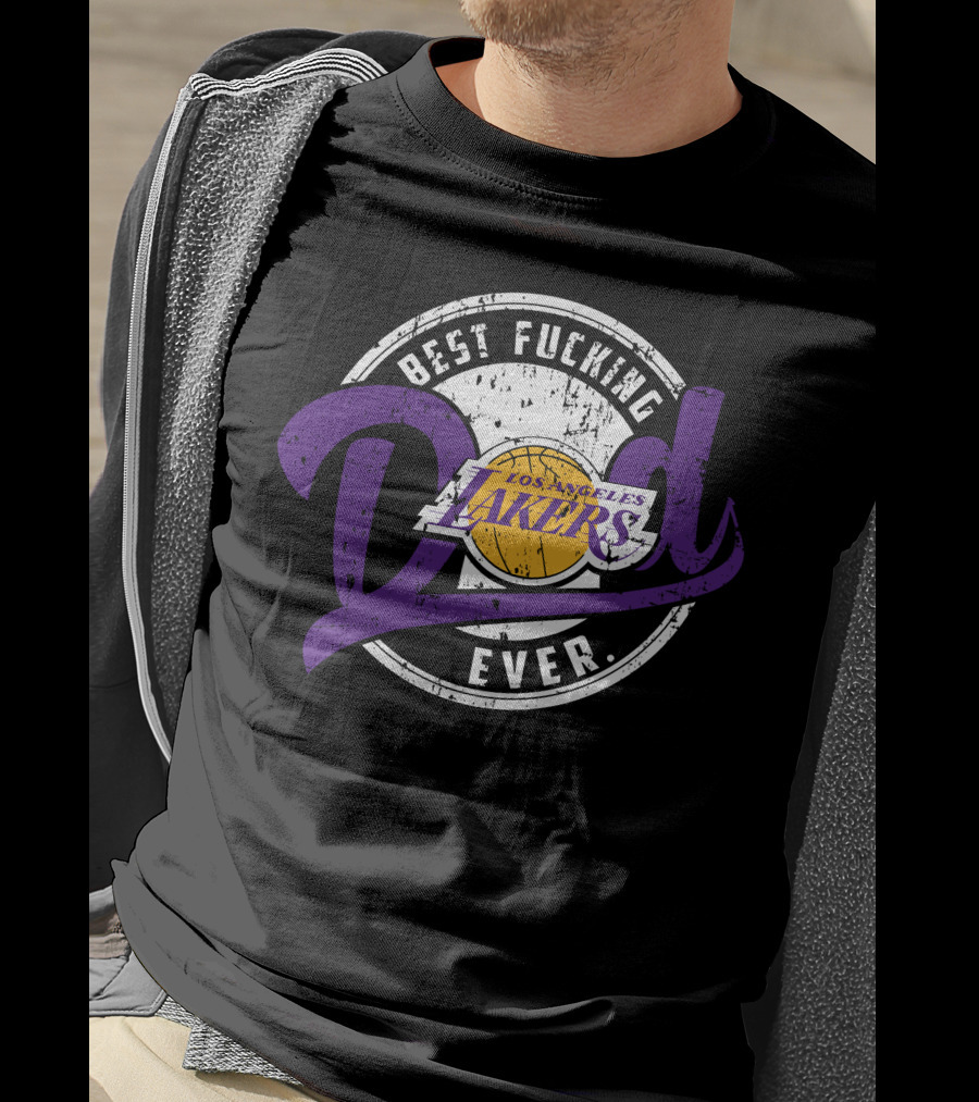 Best Dad Ever Los Angeles Lakers T-Shirt