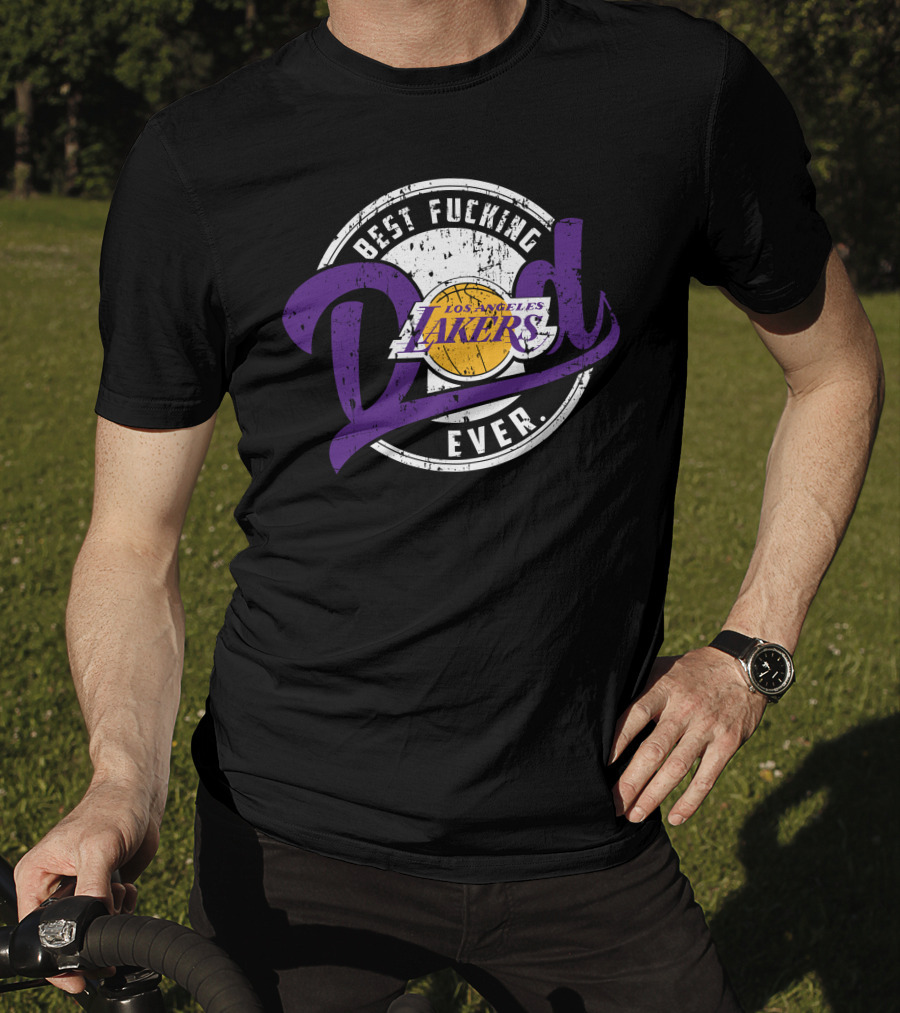 Best Dad Ever Los Angeles Lakers T-Shirt