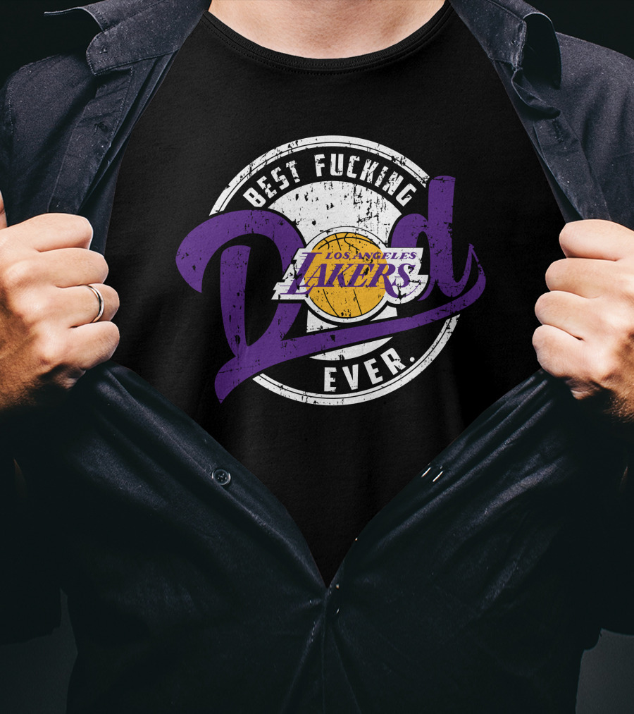 Best Dad Ever Los Angeles Lakers T-Shirt