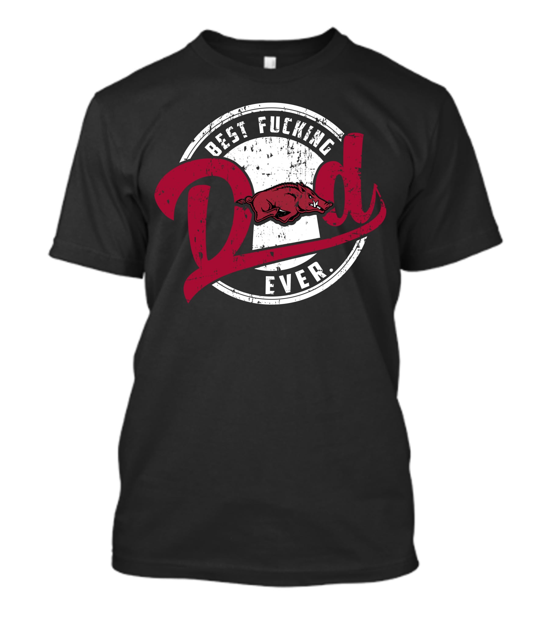 Best Dad Ever Razorbacks T-Shirt
