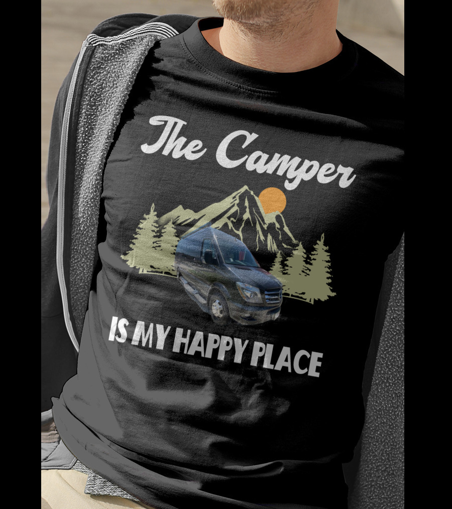 The Camper Van Is My Happy Place Adventure T-Shirt