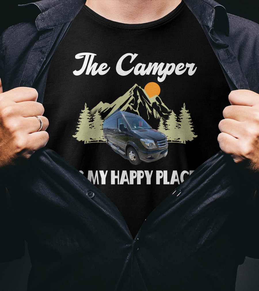 The Camper Van Is My Happy Place Adventure T-Shirt