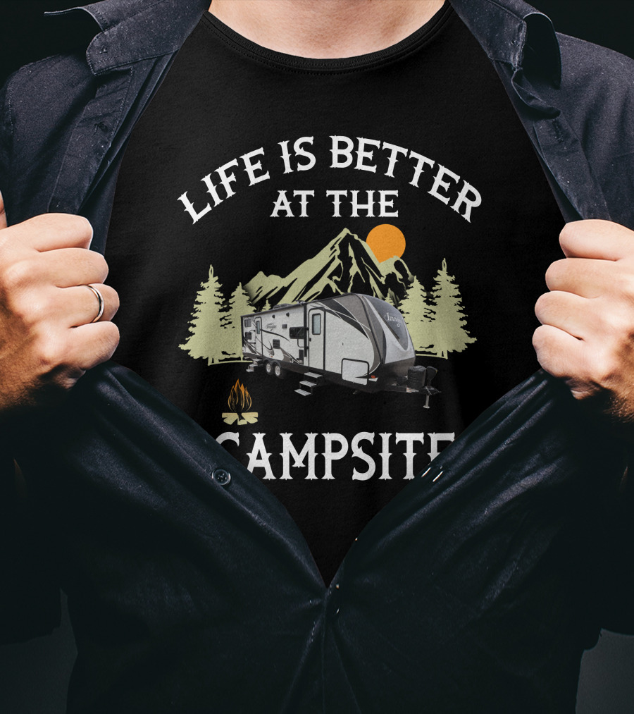 Life Is Better At The Campsite Imagine Travel Trailer 2800BH T-Shirt