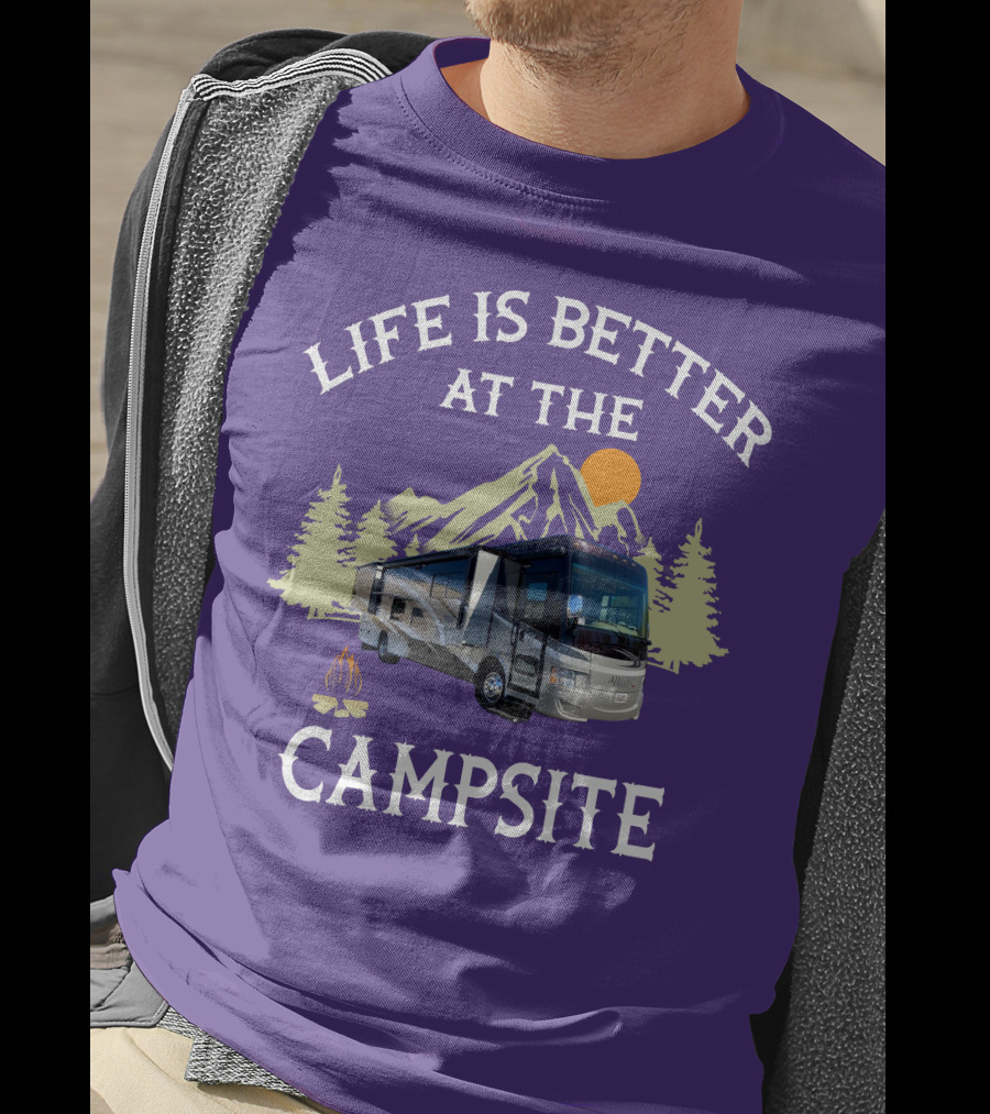 Life Is Better At The Campsite Tiffin Motorhomes ALLEGRO T-Shirt