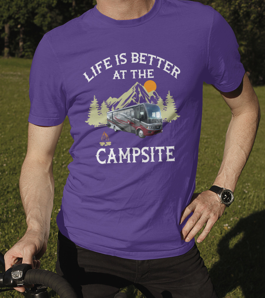 Life Is Better At The Campsite Region 5 Newmar Kountry Klub T-Shirt