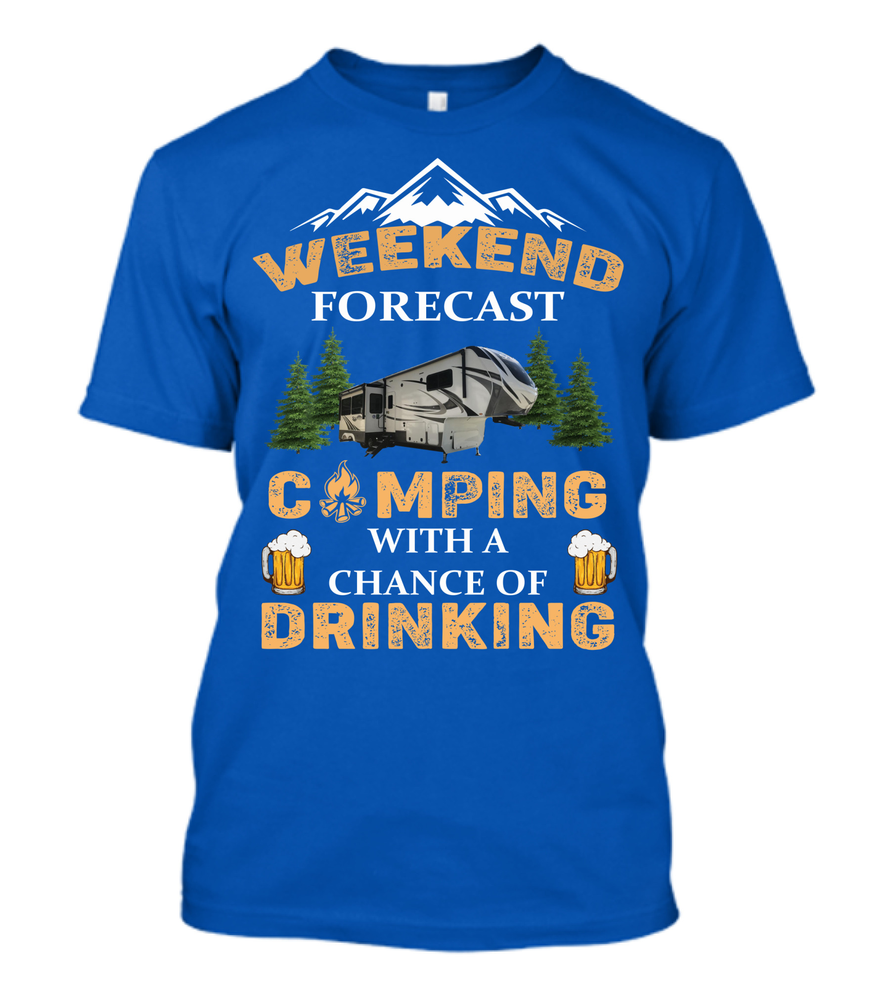 Weekend Forecast Camping With A Chance Of Drinking Grand Design Solitude 3950BH T-Shirt
