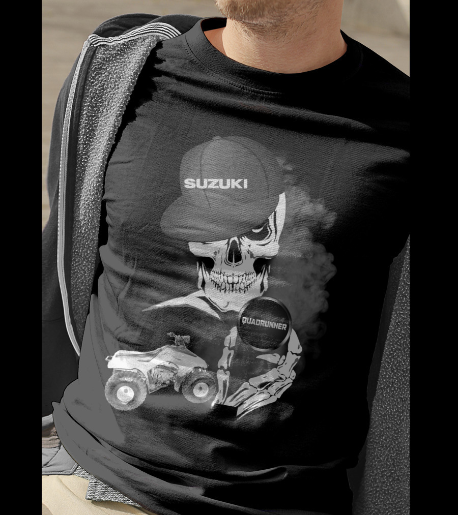 Suzuki Quadrunner LT 160 Skull Smoke T-Shirt