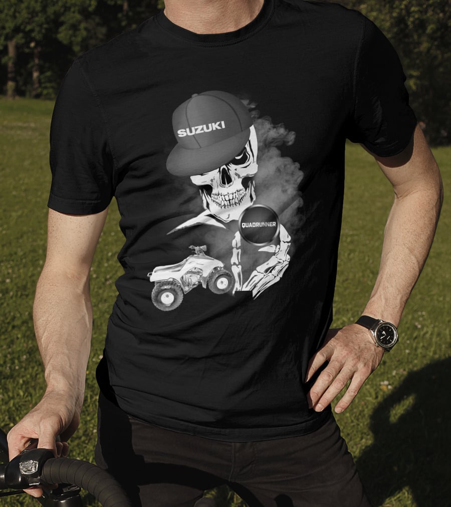 Suzuki Quadrunner LT 160 Skull Smoke T-Shirt