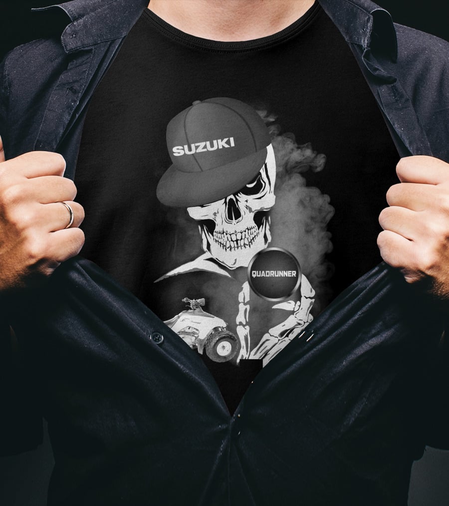 Suzuki Quadrunner LT 160 Skull Smoke T-Shirt