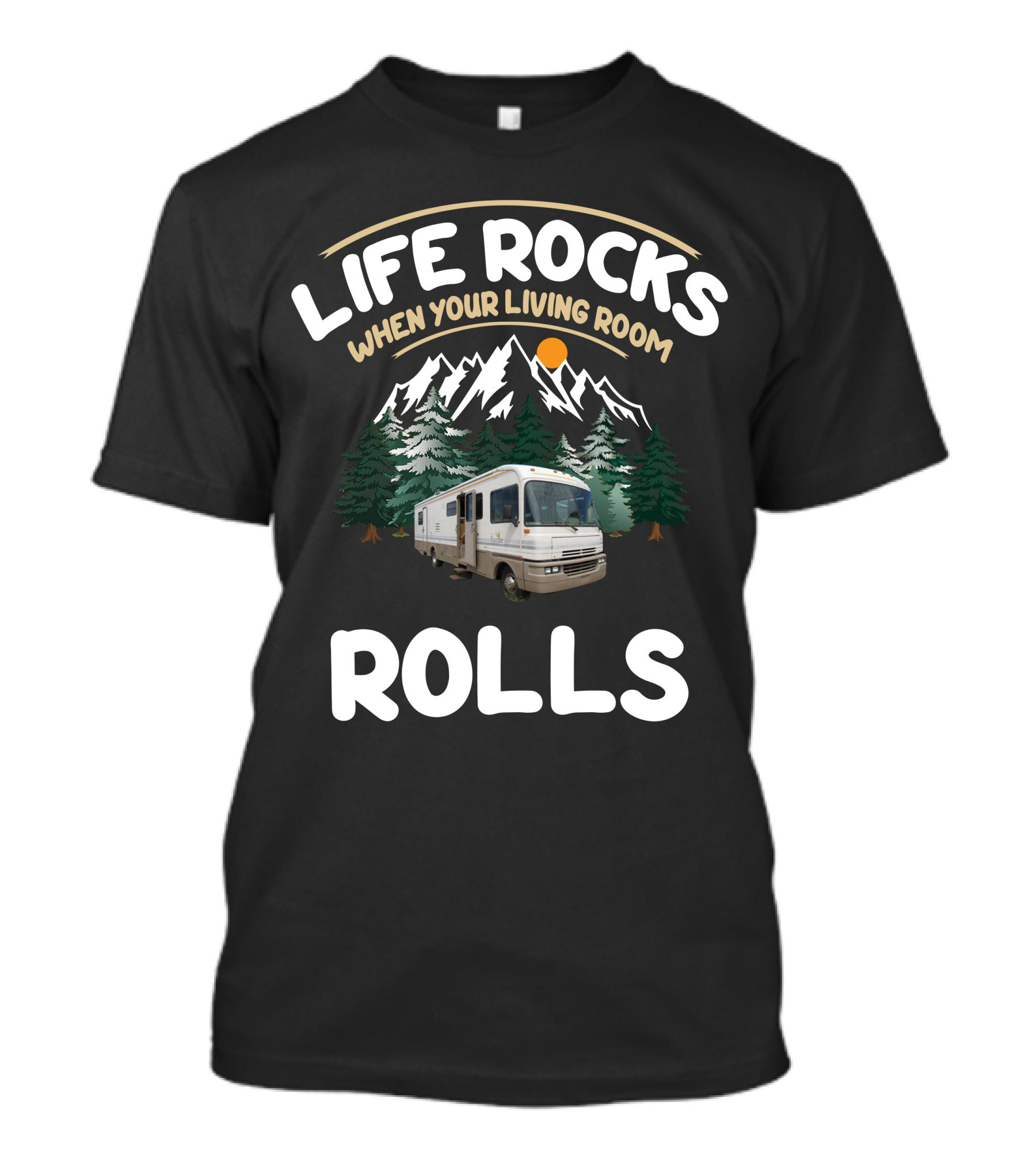 Life Rocks When Your Living Room Rolls Century Fleetwood Bounders 1992 34s T-Shirt