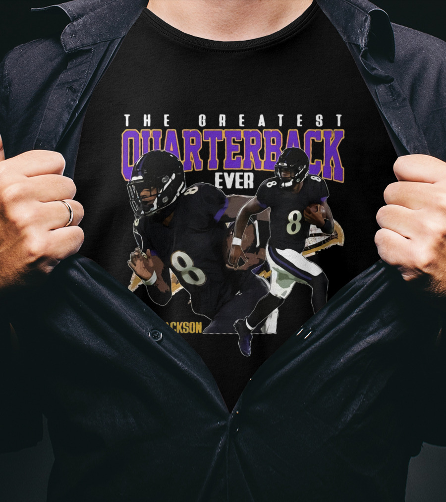 Lamar Jackson The Greatest Quarterback Ever T-Shirt