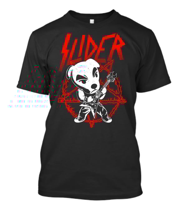 Slider Heavy Metal Animal Crossing Character T-Shirt