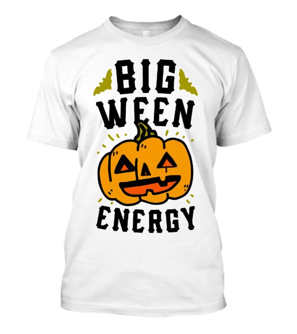Big Ween Energy Pumpkin Halloween Jack-O'-Lantern T-Shirt