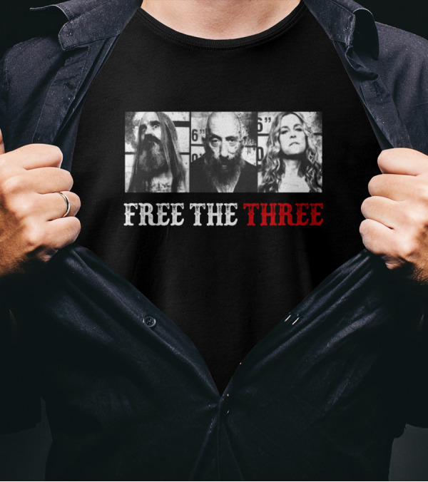 Free The Three 3 From Hell Mugshot T-Shirt