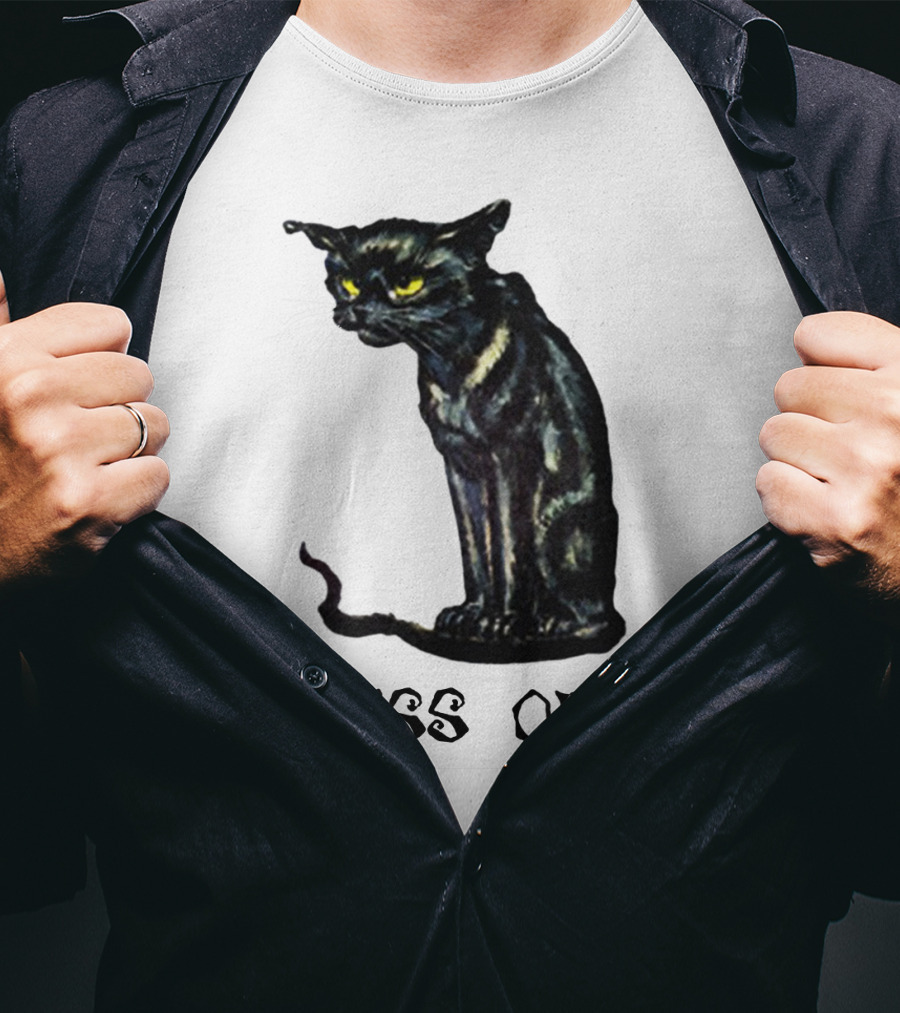 Hiss Off Cat With Grumpy Black Cat T-Shirt