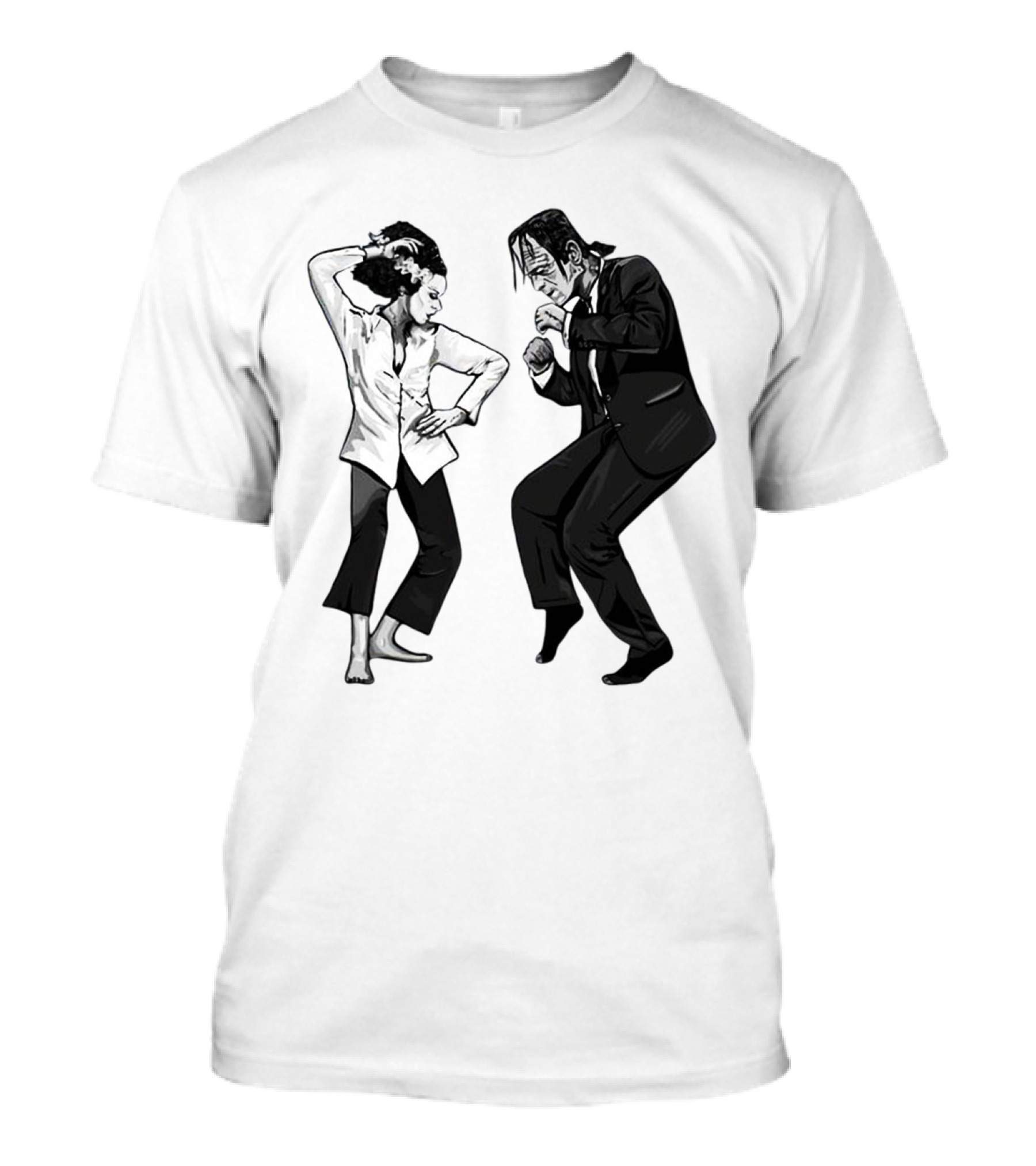 Pulp Fiction Dance Monsters Retro Mashup T-Shirt